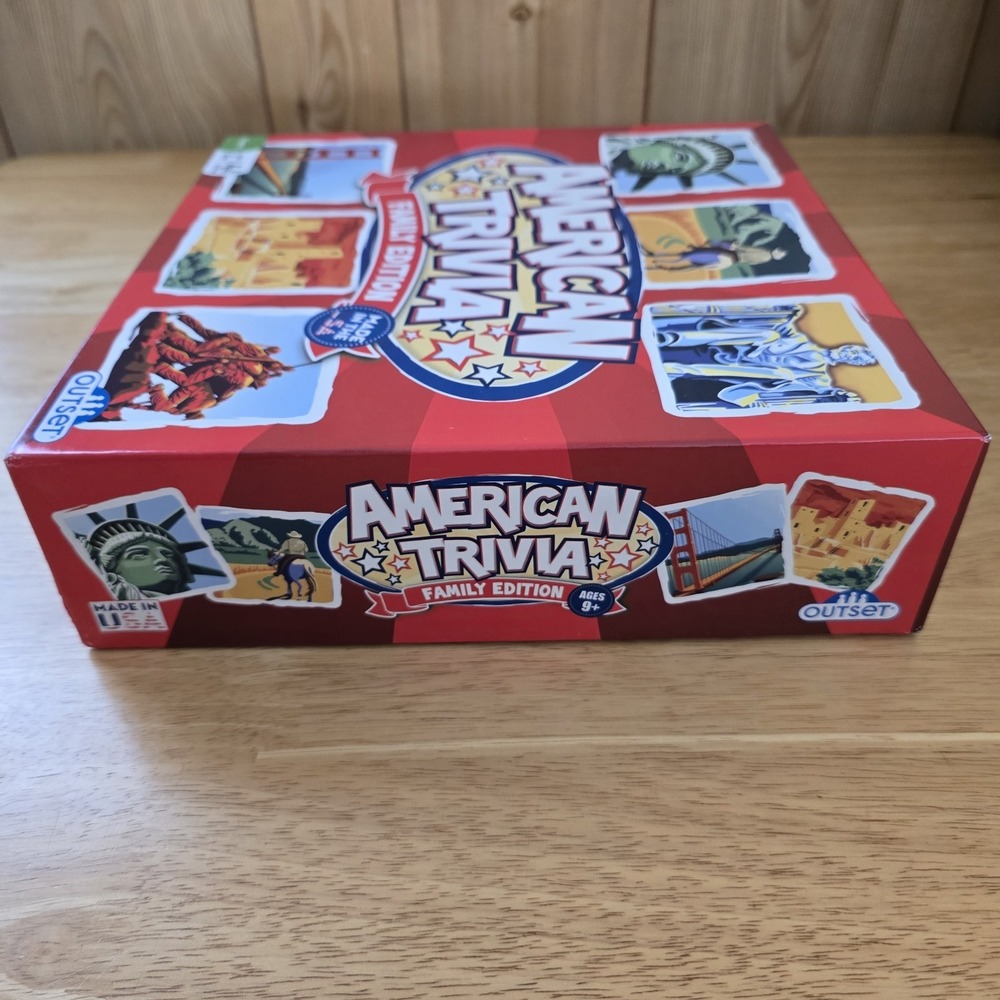 American Trivia Family‎ Edition Board Game COMPLETE 2017 Outset Ages 9+ - Picture 3 of 7